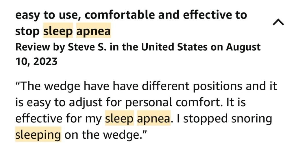 Review of sleep apnea pillow 