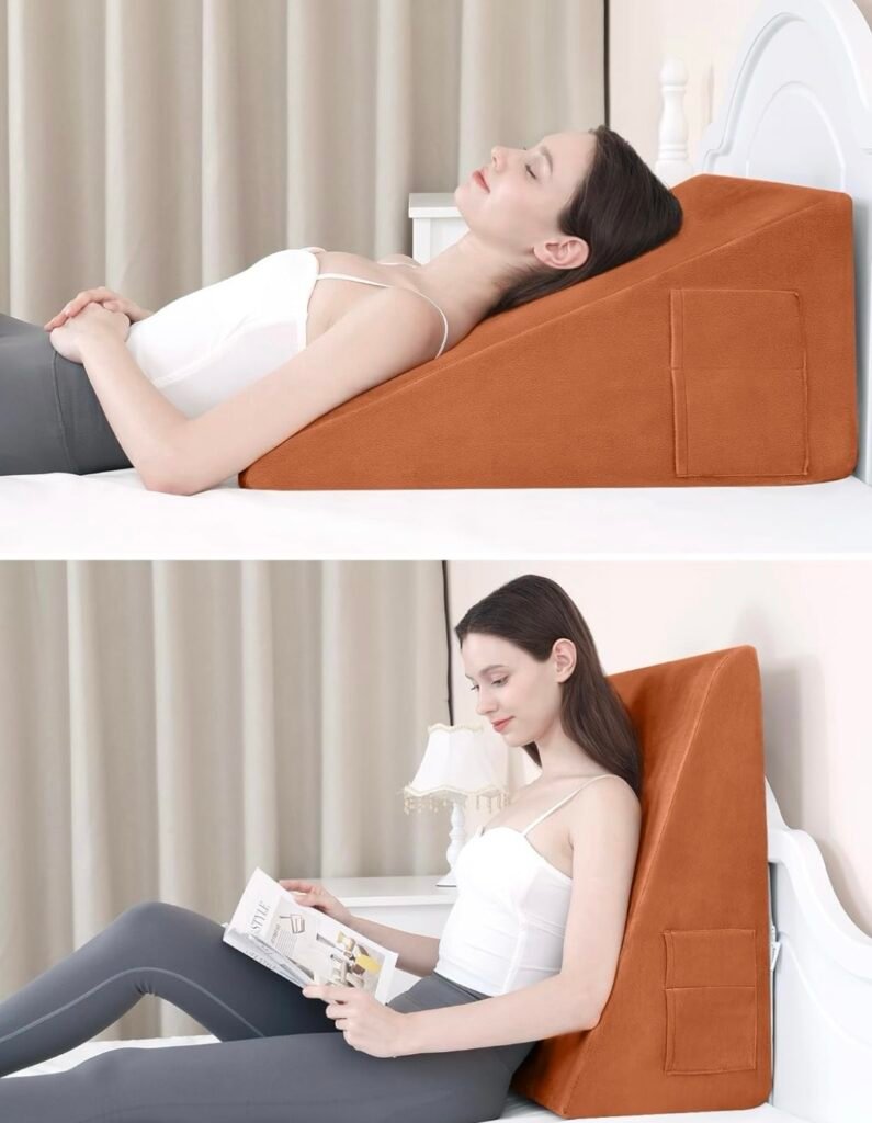 Elevated pillow wedge for sleep apnea and reflux 