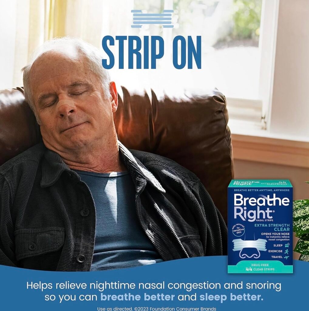 Sleep better with breathe right strips from Amazon 