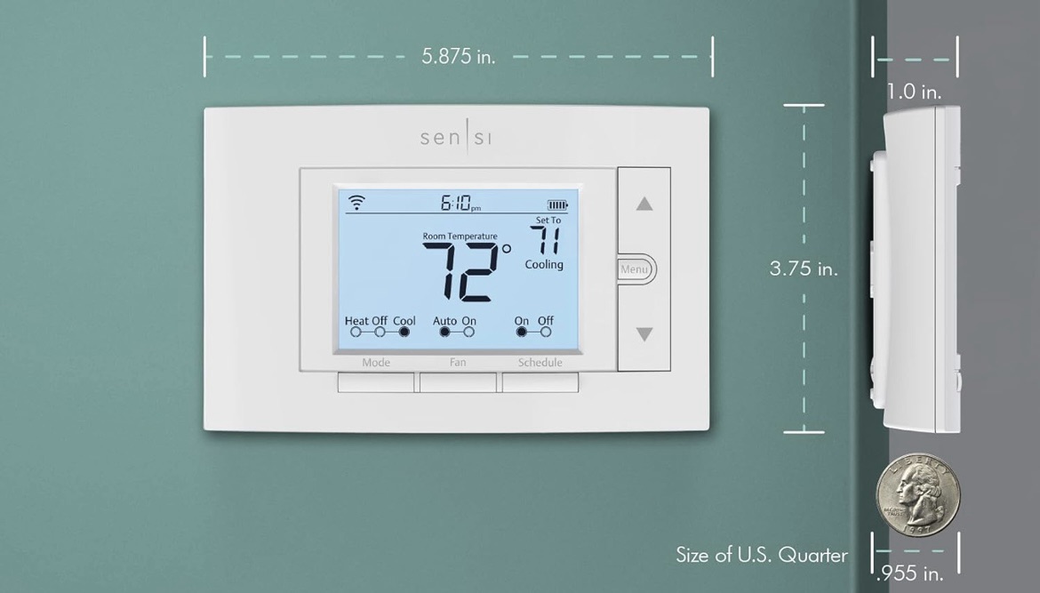 Sleek modern thermostats