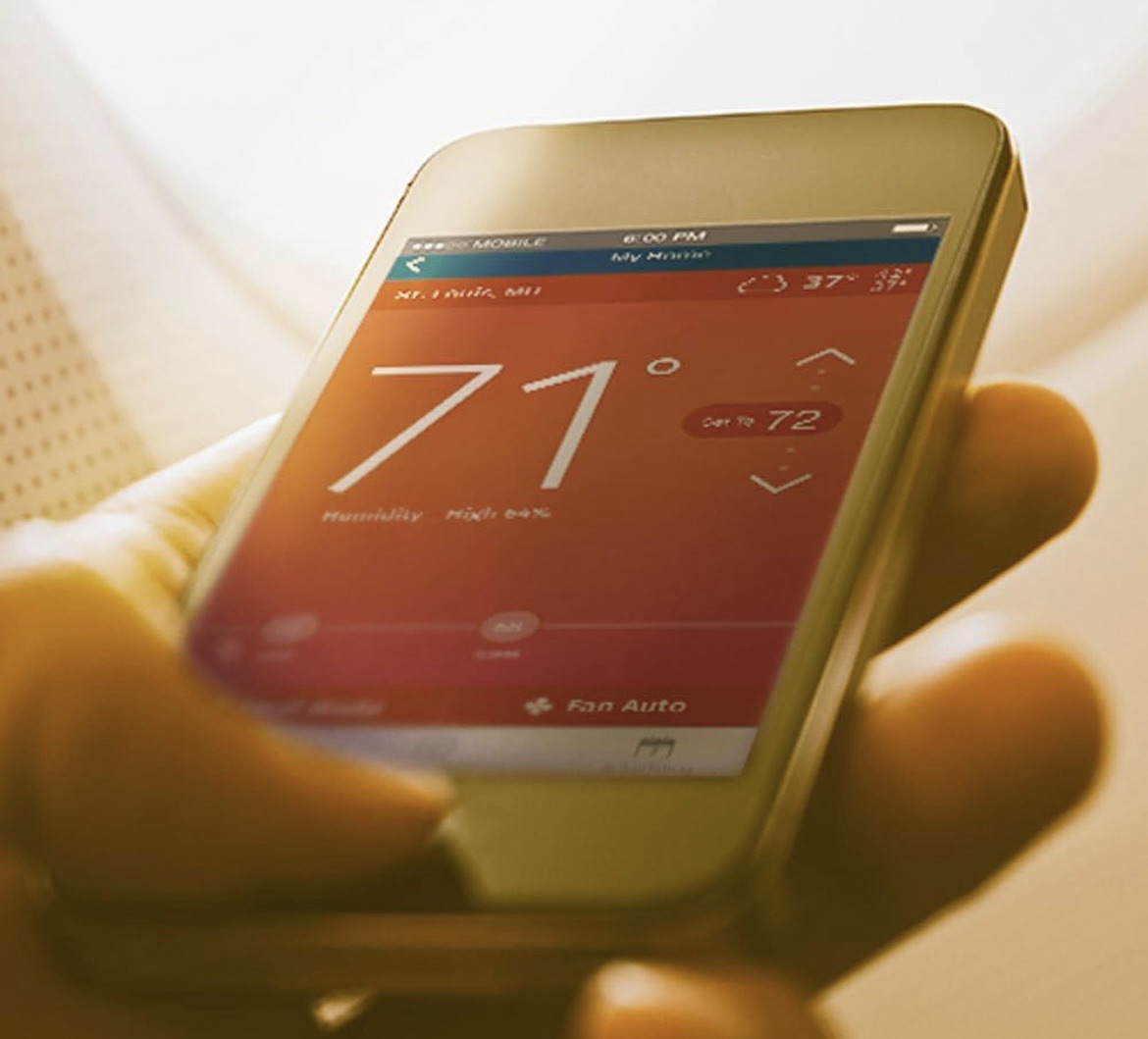Smart phone controller thermostat