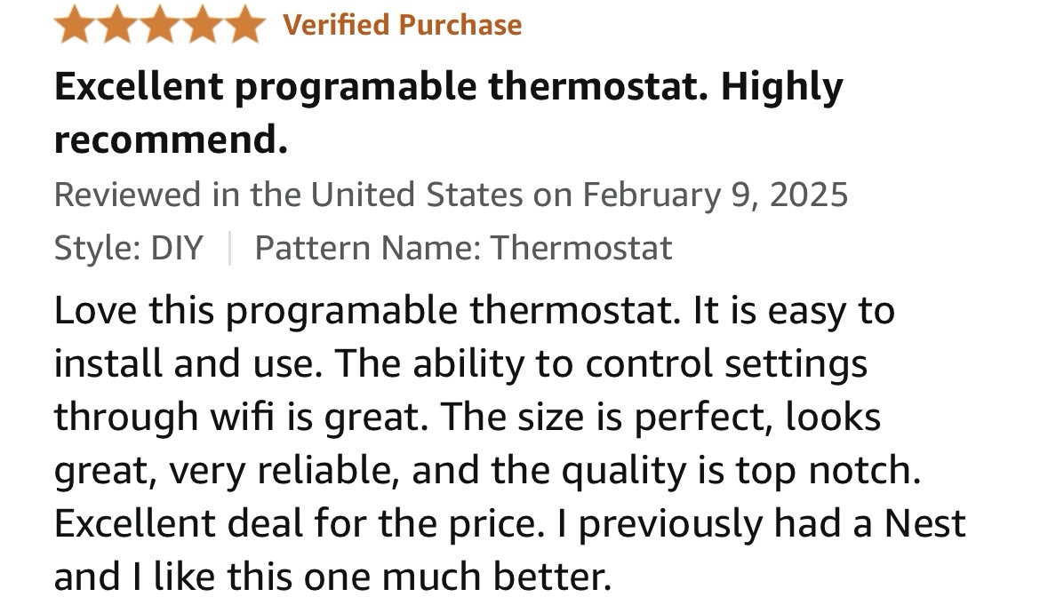 Review from Amazon