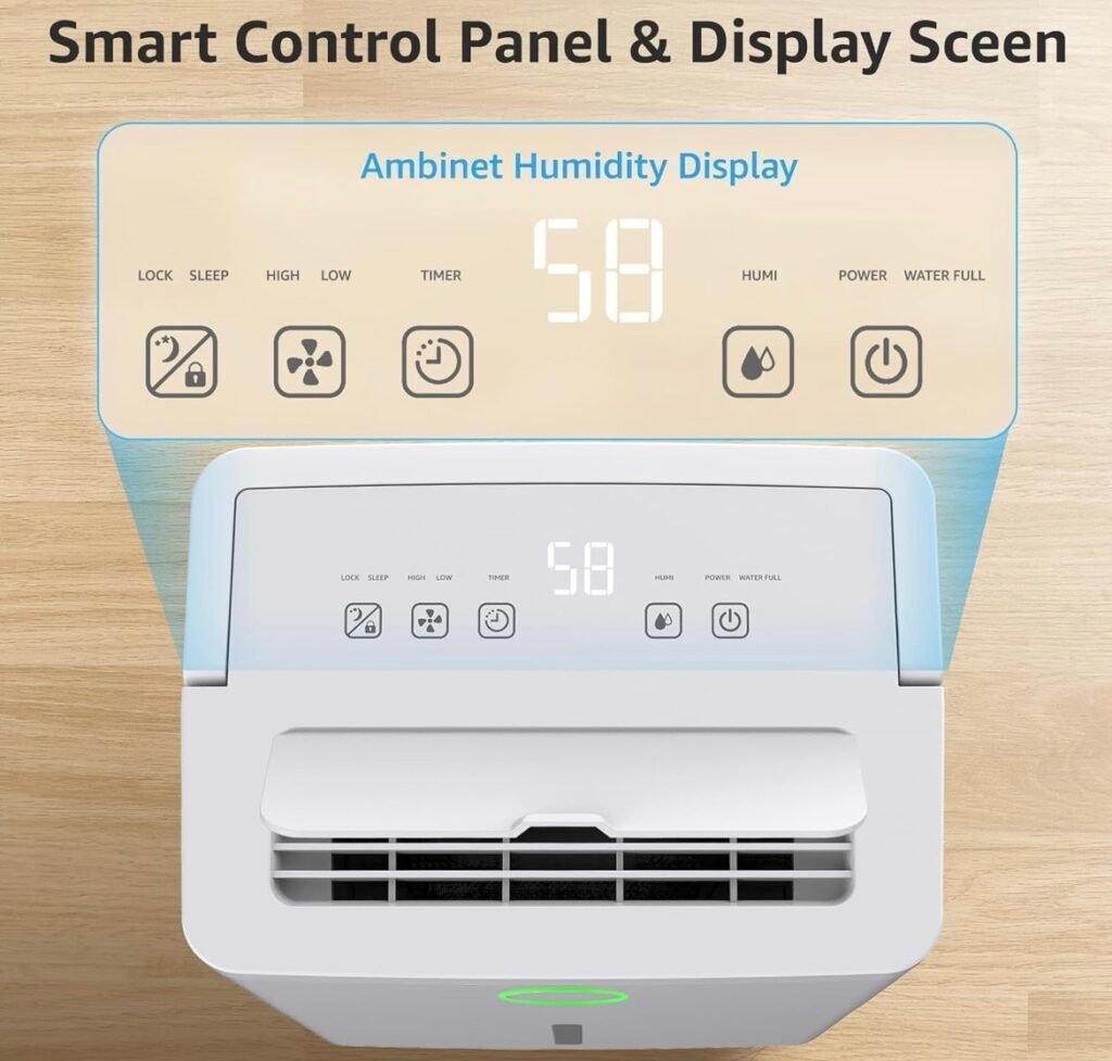 Smart Control panel dehumidifier for sleep 
