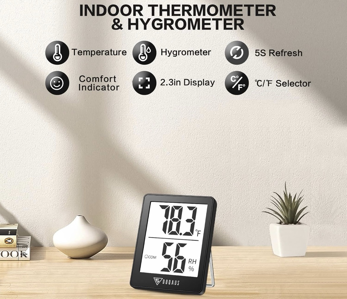 Bedroom hygrometer
