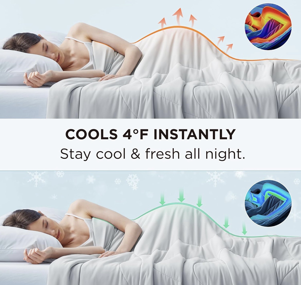 Blanket that always feels cool