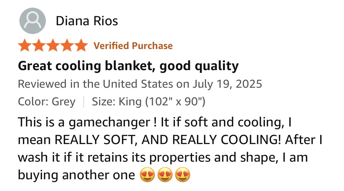 Cooling blanket review