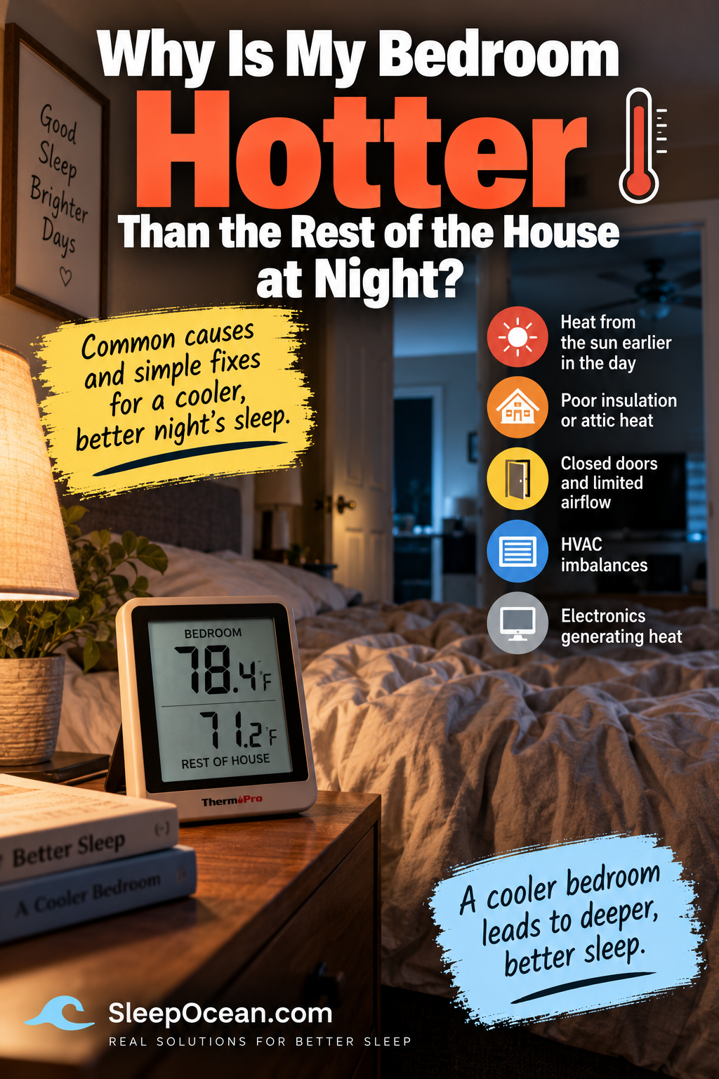 Why Is My Bedroom Hotter Than the Rest of the House at Night?